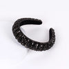 baroque style u shape sponge inlay rhinestones pearl hair band 1 piece