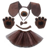 source of new dachshund dog hairband spotted dog nose mesh skirt set performance dress props headdress female