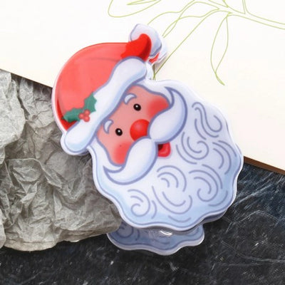 Christmas Cute Women's Christmas Hat Christmas Tree Santa Claus Plastic Hair Clip