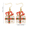 Christmas earrings money bag gift box hat shoes gloves scarf party earrings