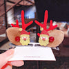 Christmas Cute IG Style Women's Antlers Plush Handmade Hair Clip