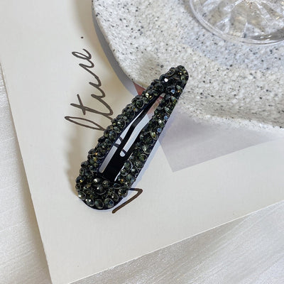 Color rhinestone hairpin Super Flash hollow BB hairpin side hairpin colored diamond bangs hairpin headdress broken hairpin top clip