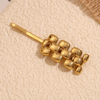 Women's Simple Style Solid Color 304 Stainless Steel Hair Clip