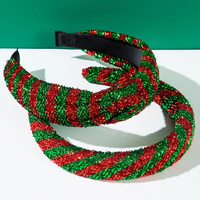 Christmas Retro Simple Style Classic Style Women's Geometric Sequin Alloy Hair Band