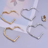 1 Pair Simple Style Classic Style Heart Shape Plating 304 Stainless Steel Ear Studs