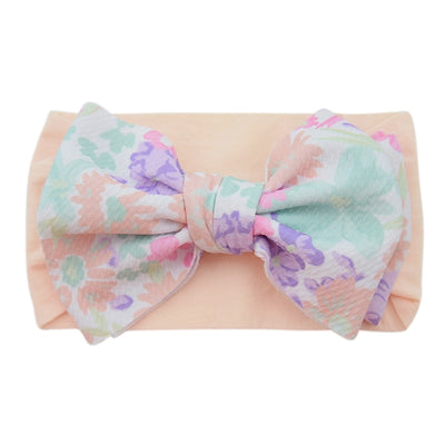 casual plaid bow knot cloth hair band