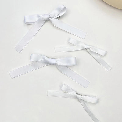 Ballet Girl French Style Pure Desire Bow Ribbon Hairpin Super Fairy Ins Back of Head Hairpin Double Ponytail Hair Accessories