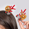 Christmas Elegant Cute Funny Women's Bunny Ears Sika Deer Elk Synthetic Resin Alloy Hair Clip Party Headpieces