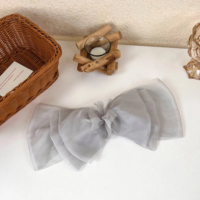 fashion bow shaped headdress women's floating oversized barrettes hairpin