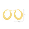 1 Pair Basic Simple Style Classic Style U Shape Geometric Round Plating Titanium Steel Earrings