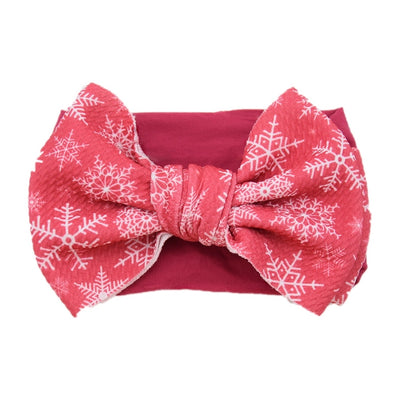 casual plaid bow knot cloth hair band