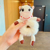 Cute Cartoon Plush Bear Hair Ring No Hurt Hair Headwear Children's Hair Rope Korean Ball Head Rubber Band Bag