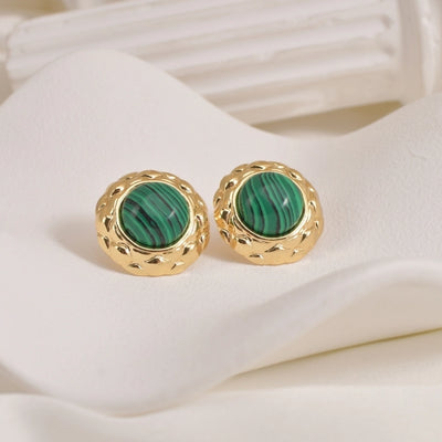 1 Pair Vintage Style Classic Style Shiny Geometric 304 Stainless Steel 18K Gold Plated Ear Studs