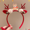 Christmas Cute Women's Antlers Elk Synthetic Resin Hair Band