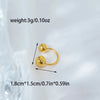 1 Piece IG Style Casual Vacation Water Droplets Ball Plating Hollow Out 304 Stainless Steel 14K Gold Plated Ear Cuffs