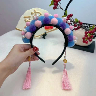 Gege hairband palace style noble flag head hoop Zhen Huan legend empress imperial concubine hairpin performance props headdress hair accessories