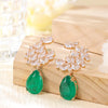 1 Pair Elegant Shiny Geometric Plating Copper Drop Earrings