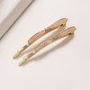 cute sweet solid color metal plating hair clip