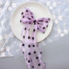 cartoon style bow knot organza rhinestone hair clip