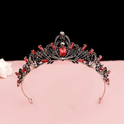 Baroque Vintage Black Luxury Crown Bridal Tiara Wedding Dress Wedding 18th Birthday Female Crown  New