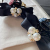 South Korea Dongdaemun elegant Chanel style flower clip female hairpin high-end headdress back head updo large hair grip