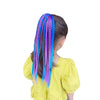 Children's colorful braid ponytail dirty braid accessories hair ring wig headdress children's wig ponytail twist braid