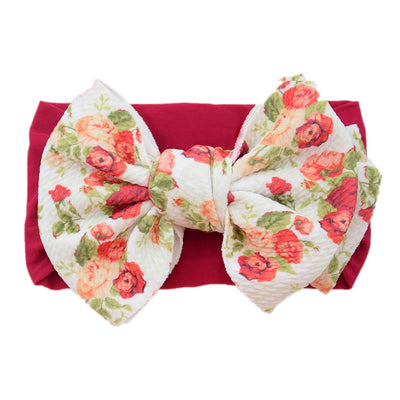 casual plaid bow knot cloth hair band