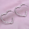 1 Pair Simple Style Classic Style Heart Shape Plating 304 Stainless Steel Ear Studs