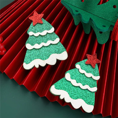 Christmas Cute Sweet Women's Christmas Tree Santa Claus Snowman Alloy Plastic Hair Clip