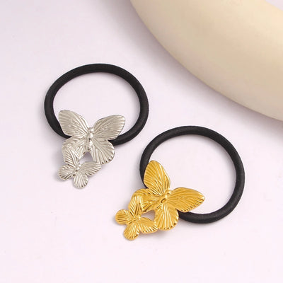 Women's Simple Style Commute Butterfly 304 Stainless Steel Hair Tie