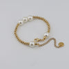 Simple Style Pearl Beads 304 Stainless Steel Bracelets In Bulk