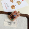 Cute Women's Star Bite a Cookie Plush Hair Clip