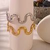 Simple Style Classic Style Geometric 304 Stainless Steel 18K Gold Plated Bangle In Bulk