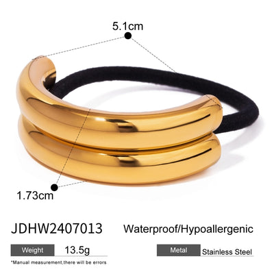 Women's Simple Style Classic Style Geometric 304 Stainless Steel Hair Tie