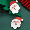 Christmas Cute Sweet Women's Christmas Tree Santa Claus Snowman Alloy Plastic Hair Clip