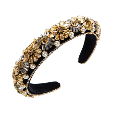 casual irregular rhinestone inlay hair band