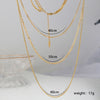 Jewelry Vacation Simple Style Commute Geometric 304 Stainless Steel Three Layer Necklace