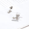 1 Pair Simple Style Geometric 304 Stainless Steel Stainless Steel Earrings