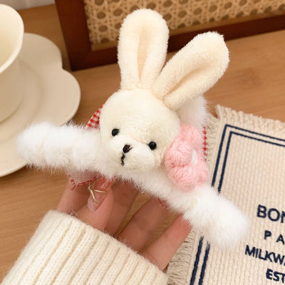 cute animal plush hair claws 1 piece