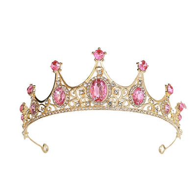 Bride Jewelry Alloy Headwear Girls' Birthday Gift Hair Accessories Girls' Crown Fashion Headband Princess Crown