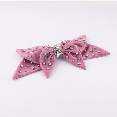 jewelry retro full diamond bow hairpin