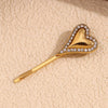 Women's Elegant Heart Shape 304 Stainless Steel Hair Clip