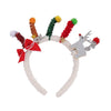 Christmas IG Style Cute Women's Christmas Tree Santa Claus Plush Hair Band