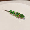 classic style solid color rhinestone diamond hair clip