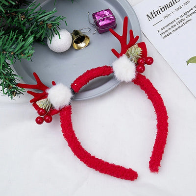 Christmas Cute Sweet Women's Antlers Imitation Antlers Flocking Hair Band