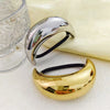 Women's Casual Modern Style C Shape 304 Stainless Steel Plating Hair Tie