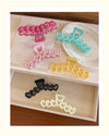 Dopamine love hairpin female  new shark clip hairpin back head updo hair clip sweet headdress