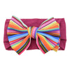 casual plaid bow knot cloth hair band