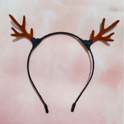 Christmas Cute Sweet Women's Antlers Imitation Antlers Flocking Hair Band