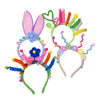 Children Unisex Cartoon Style Cute Heart Shape Flower Plush Handmade Hair Band